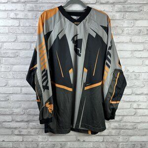 Thor Gray Orange Black Mens Motocross Dirt Bike Jersey Shirt Size XL